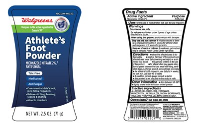 Label (Walgreens Miconazorb Anti Fungal Powder Talc Free 50 081wg 02 51 081wg 02)